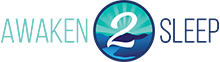 An image featuring a logo with the text 'SLEEP' and an emblem resembling a stylized globe, set against a background with a watermark that reads 'AWAKEN SLEEP'.