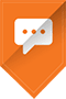 The image displays a stylized icon resembling a shield with a speech bubble inside, suggesting a theme related to communication or messaging security.