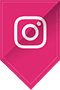 The image shows a pink diamond-shaped icon with a white border containing an Instagram logo, which is a white letter 'I' inside a square with a white line through the center.