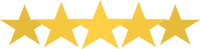The image displays a collection of gold stars arranged in a horizontal row against a light grey background.