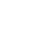 The image shows a logo with a stylized circular emblem containing a white silhouette of an object resembling a toothbrush, enclosed within a black border, overlaid on a white background.